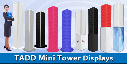 mini tower slat wall displays