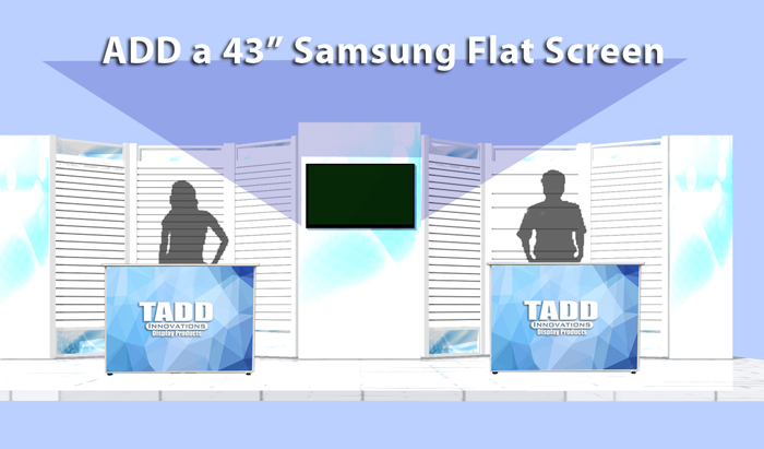 flat screen trade show display