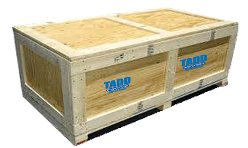 trade show displays wood crate