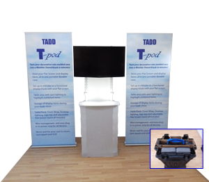 Pull ups with Tpod trade show display