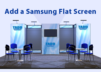 flat screens for trade show booths