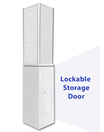 lockable storagr door for trade show displays