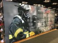 SEG Fabric graphics can be placed on back of any of our Trade Show booths